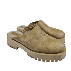 Calia Platform Clog Mule 10 Slip On Carrie Underwood Shoes Tan Chunky Hippie Tan